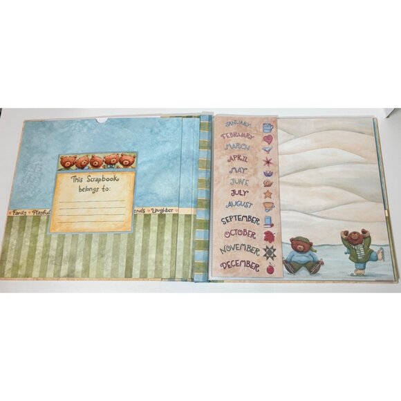 12x12 Seasonal Scrapbook Album Kit w/ Stickers Pages Protectors Memory Book - Picture 8 of 10